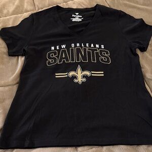 Fanatics Black and Gold New Orleans Saints Women's Tee